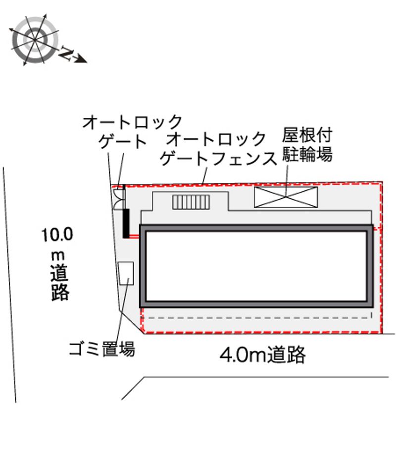 レオパレスメローネⅦ 配置図