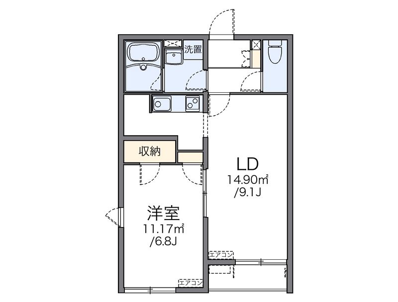 レオネクストエストⅡ 間取図