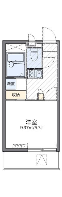 レオパレスコスモスⅡ 間取り図