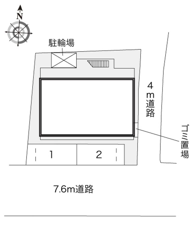 レオパレスＣｈｅｚ　ｍｏｉ　Ｎ 配置図