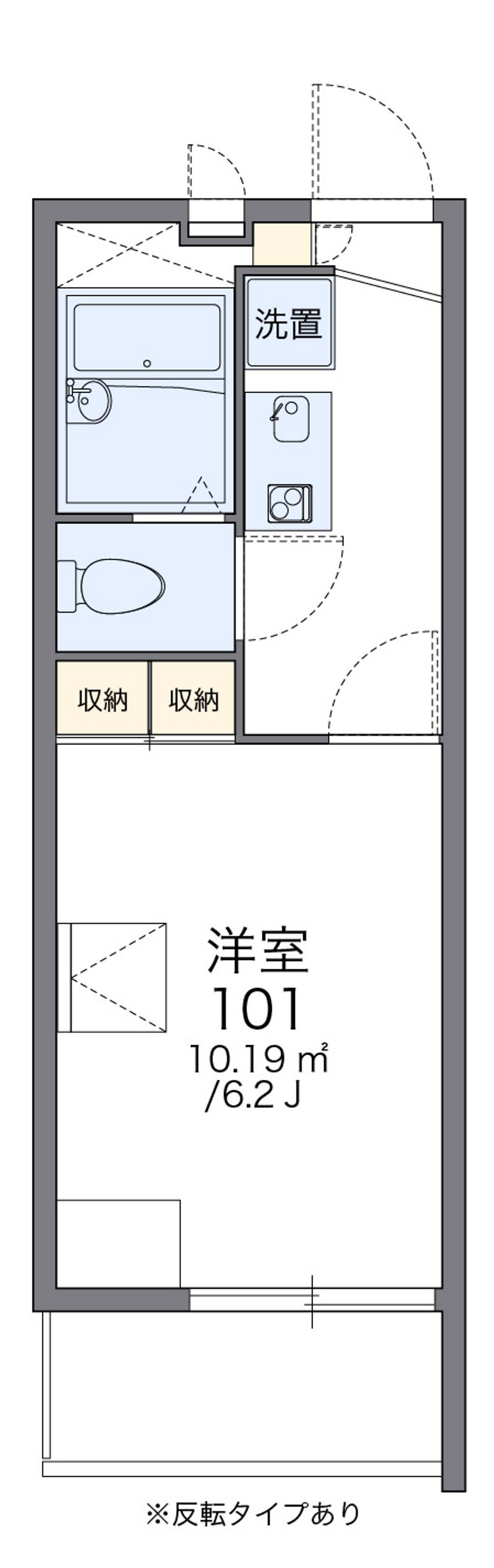 レオパレスフォーユー　本町 間取図