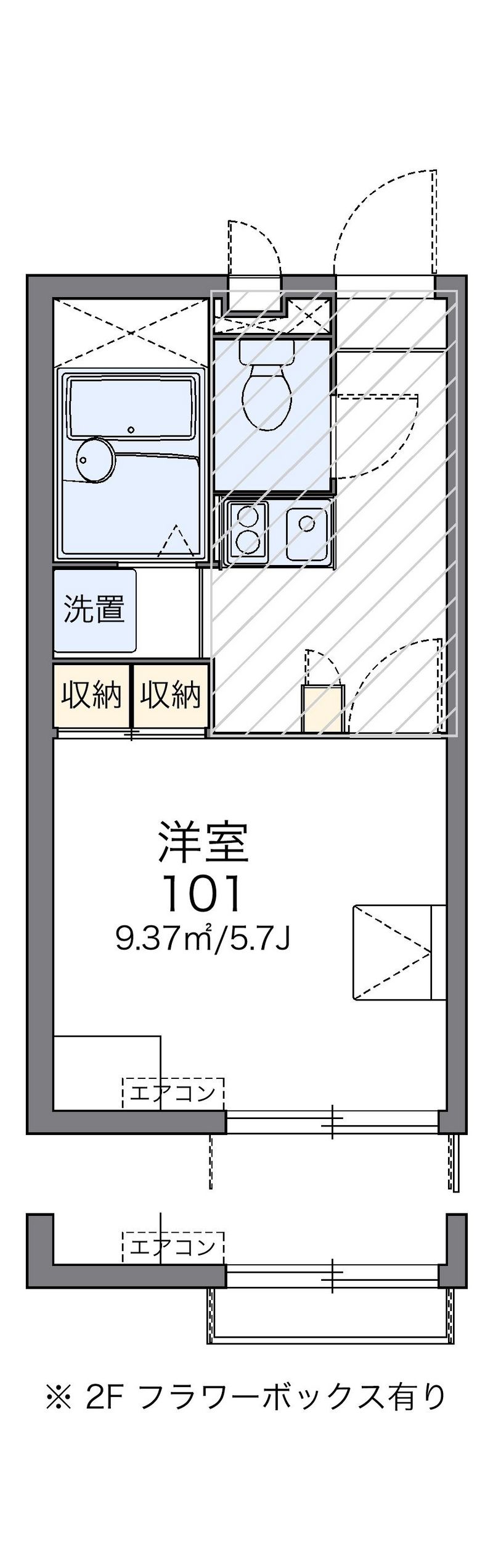 レオパレス清瀧Ｂ 間取図