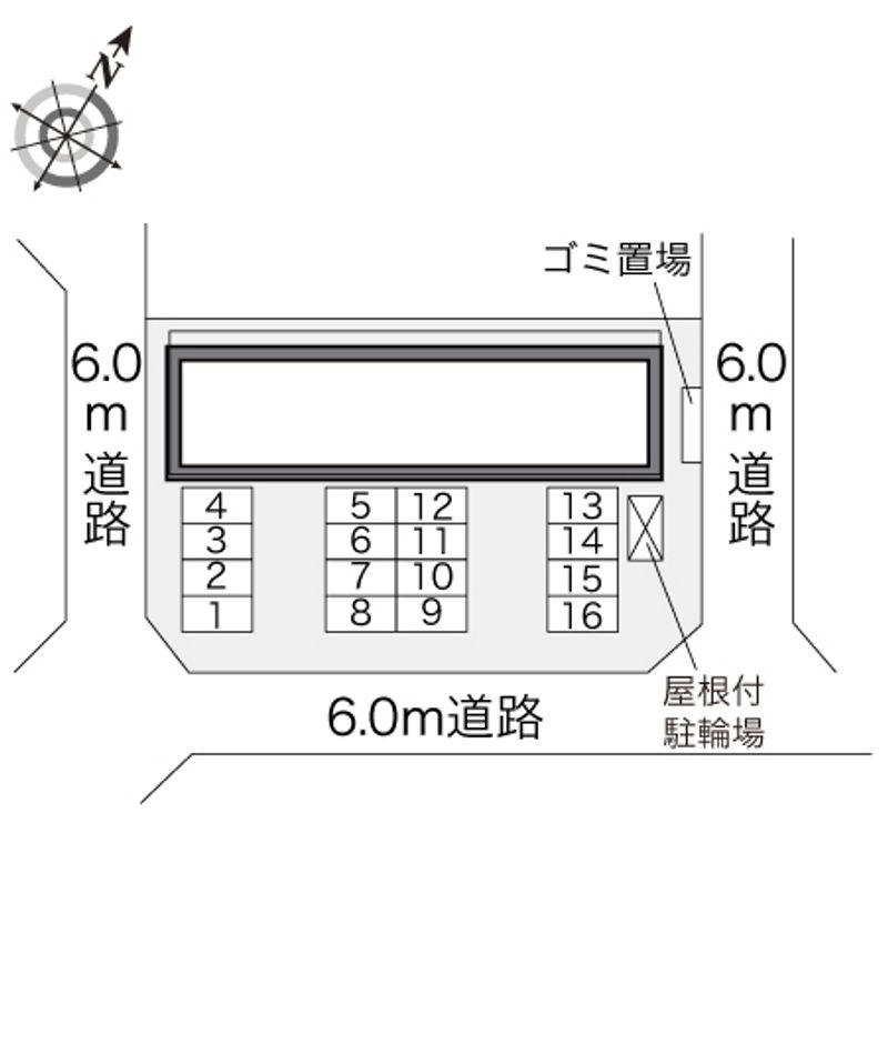 レオパレスフローラ　Ｋ 駐車場