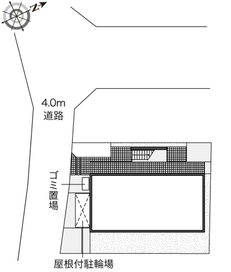 レオパレスクレスト千寿二号舘 配置図