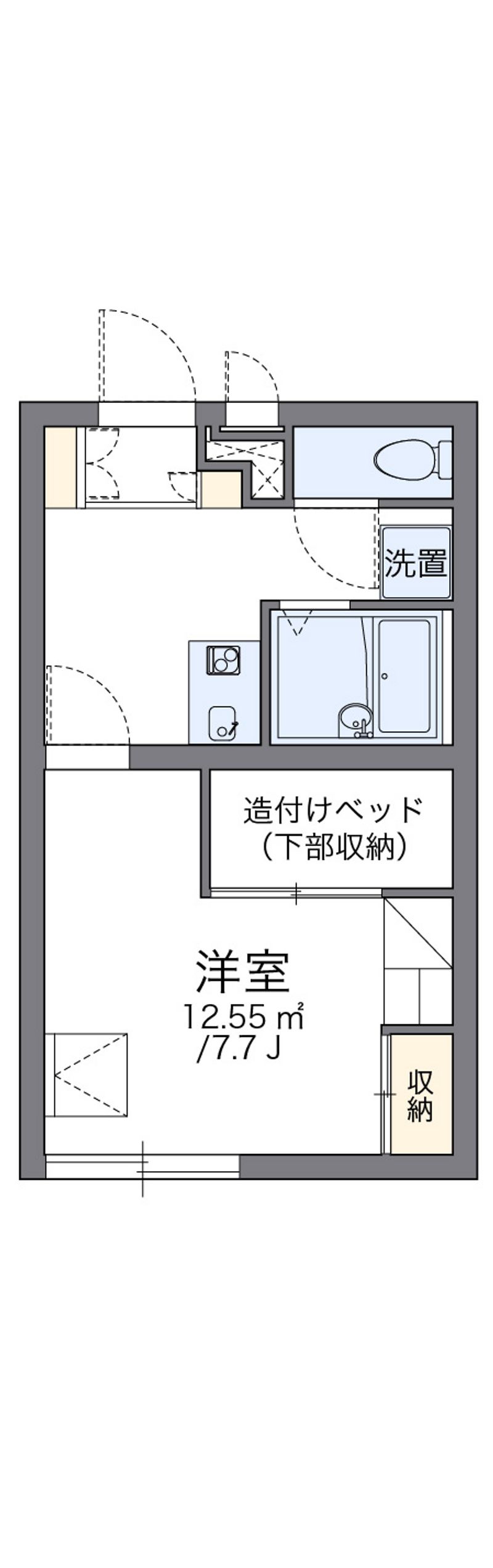 レオパレス八甲田山 間取図