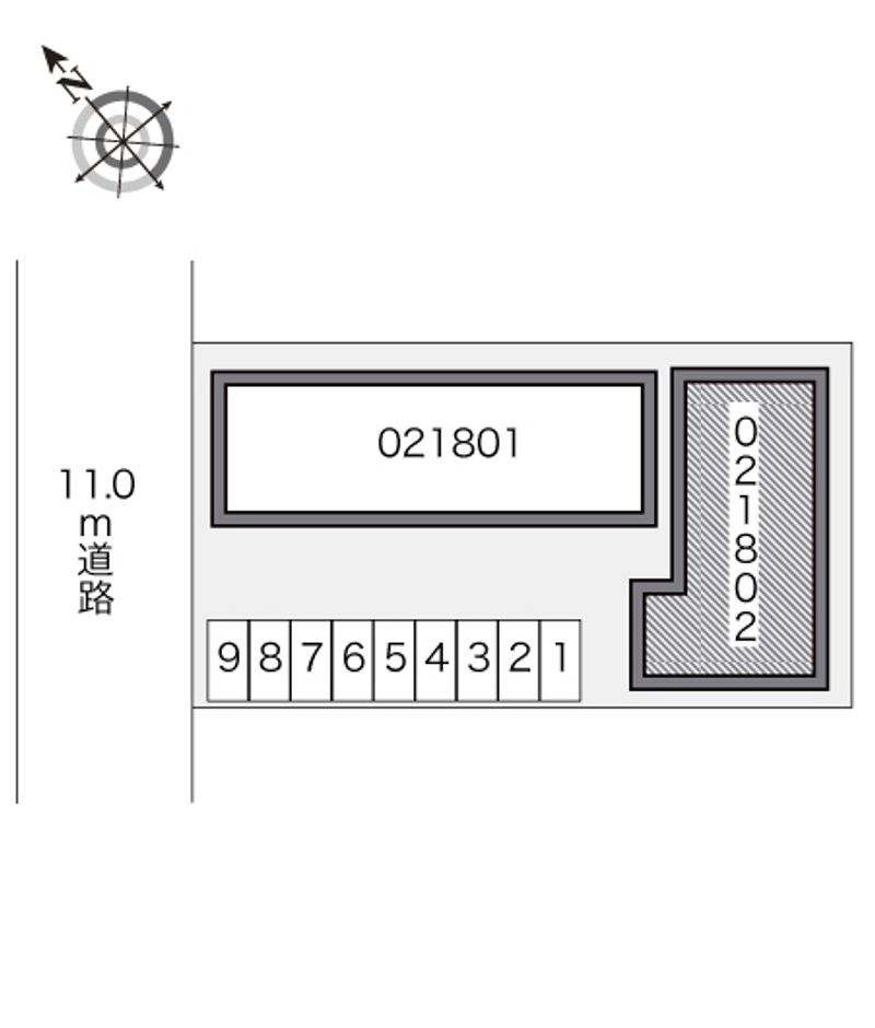 レオパレス日サルー時任町Ｂ 配置図