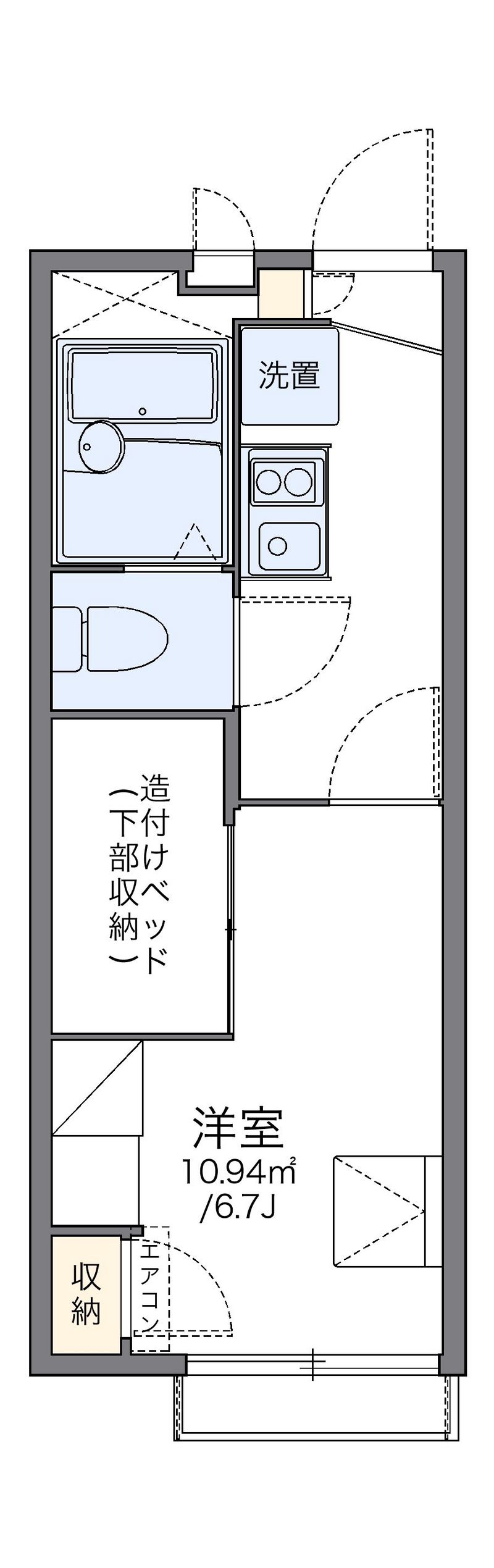 レオパレスサン六甲Ａ 間取図