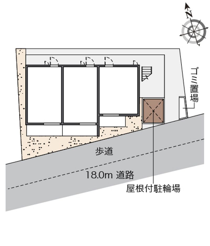 レオネクストアビタシオン　Ｎ 配置図