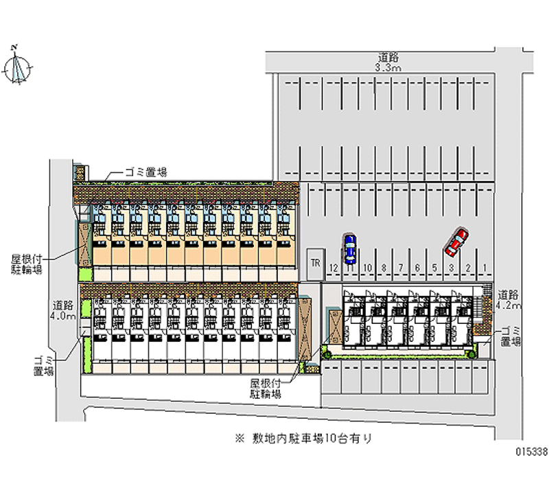 レオパレスヴィラージュ 月極駐車場