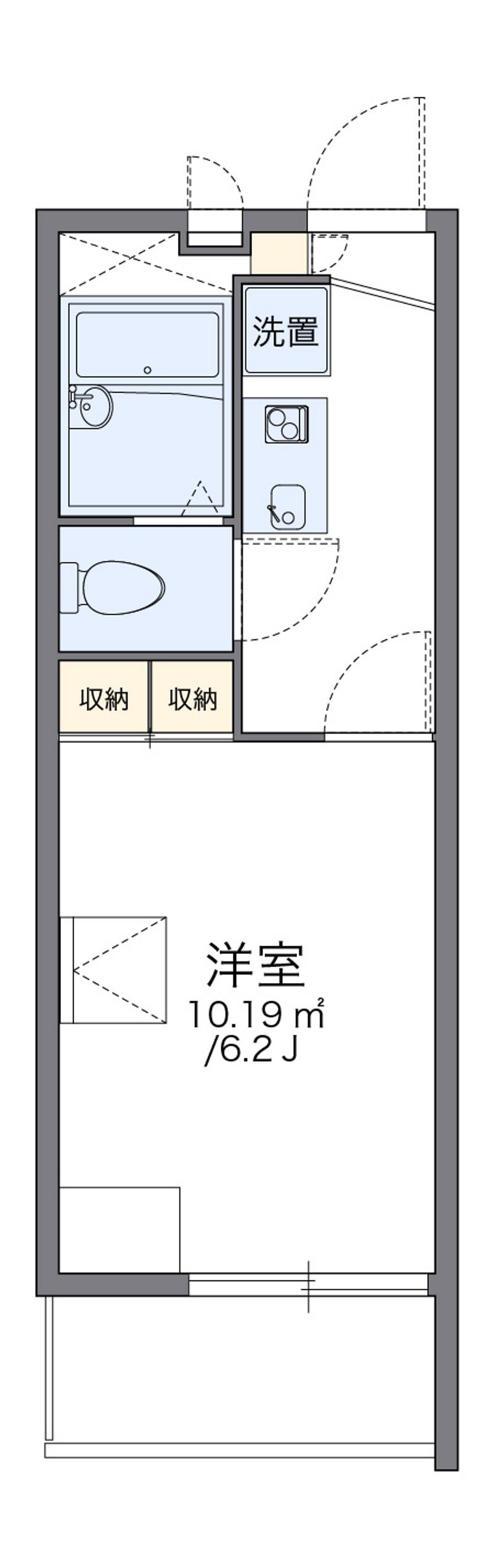レオパレスサマーランド 間取図