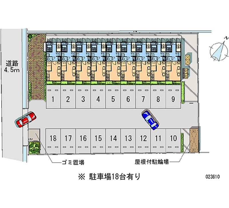 レオパレス川内 月極駐車場