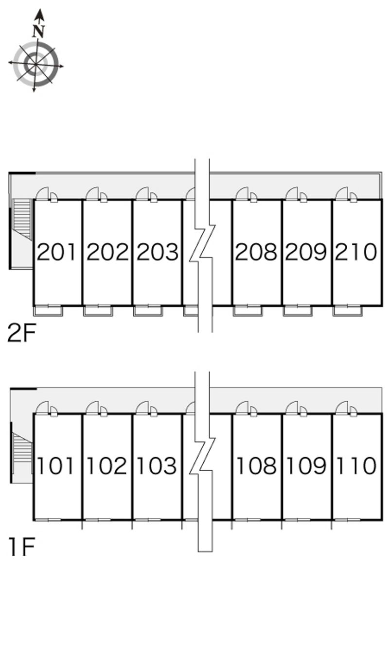 レオパレスすがぬま 間取配置図