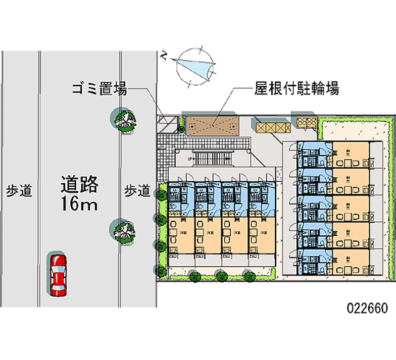 レオパレスリトル　ベル 区画図