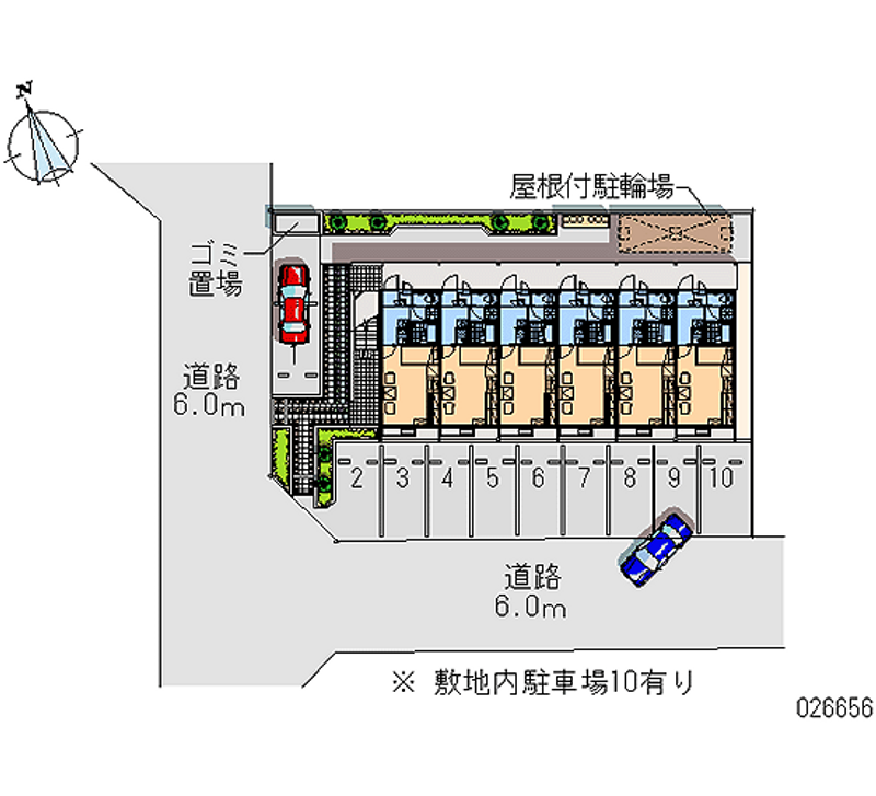 レオパレスアネックス白鷺 月極駐車場