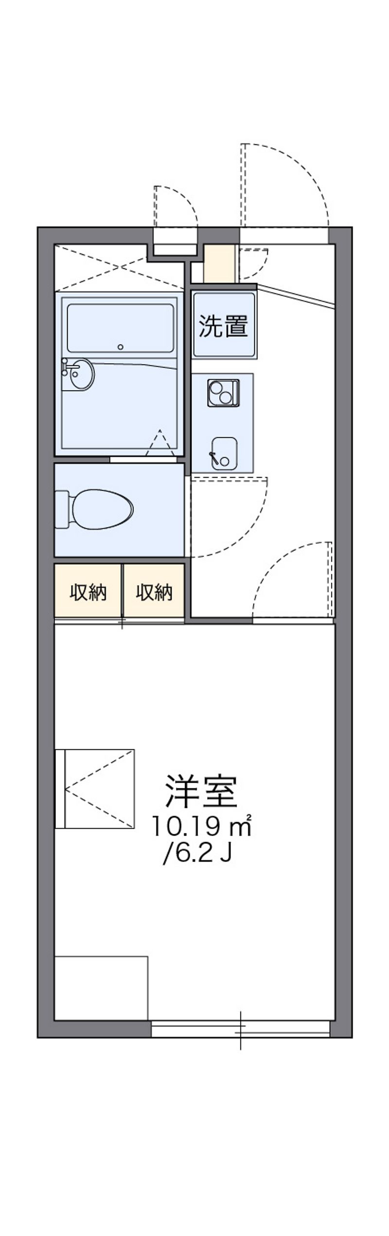 レオパレスＧＩＮＧＡ 間取図