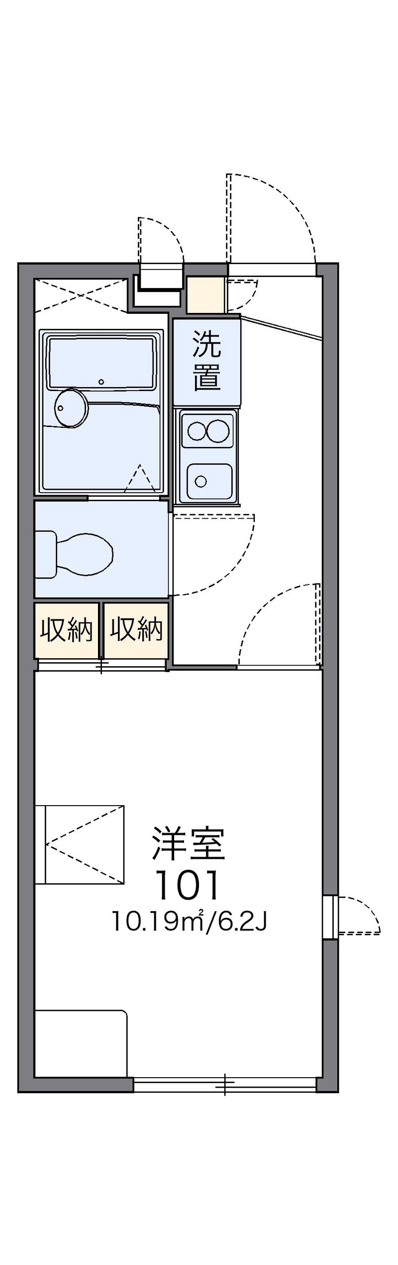 レオパレスオービラージュ 間取図