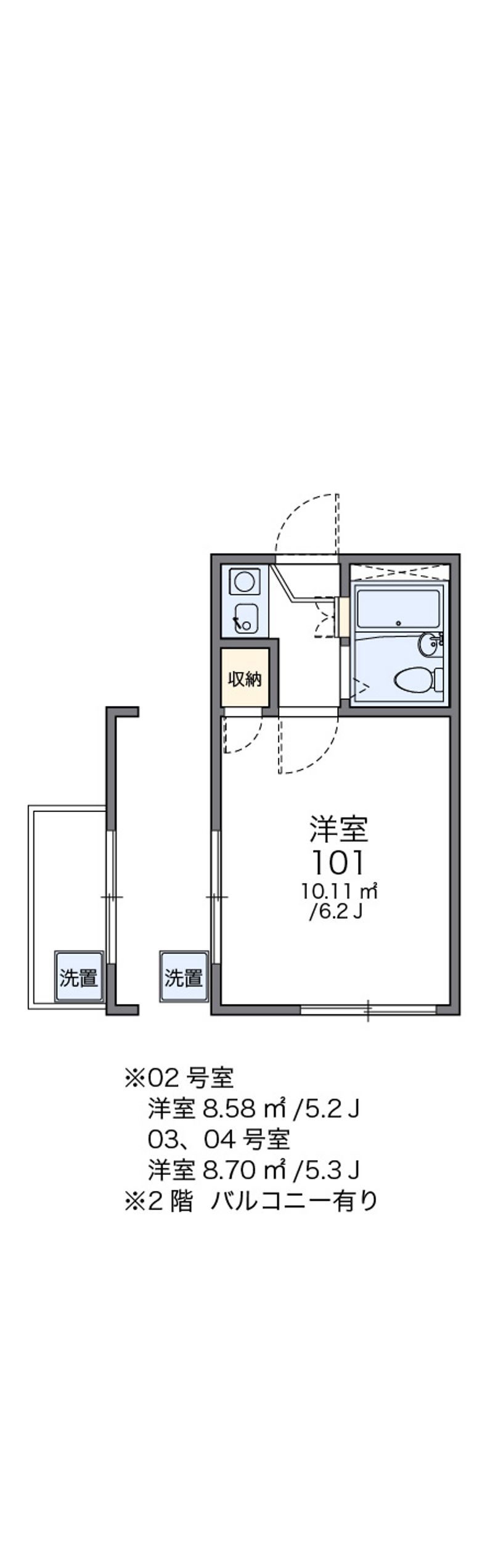 レオパレス堀切 間取図