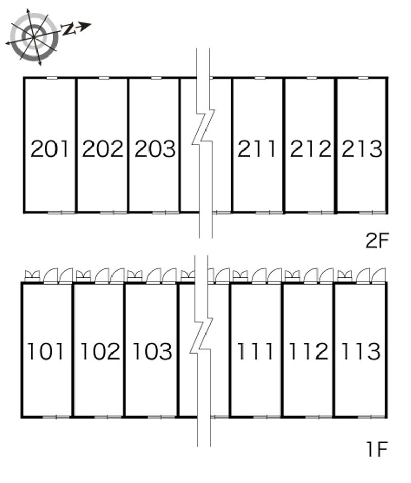 レオパレスアミーゴ 間取配置図
