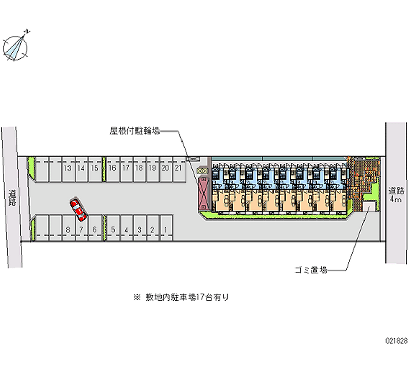 レオパレスマロンハイツ 月極駐車場