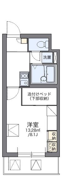 レオパレス光 間取り図