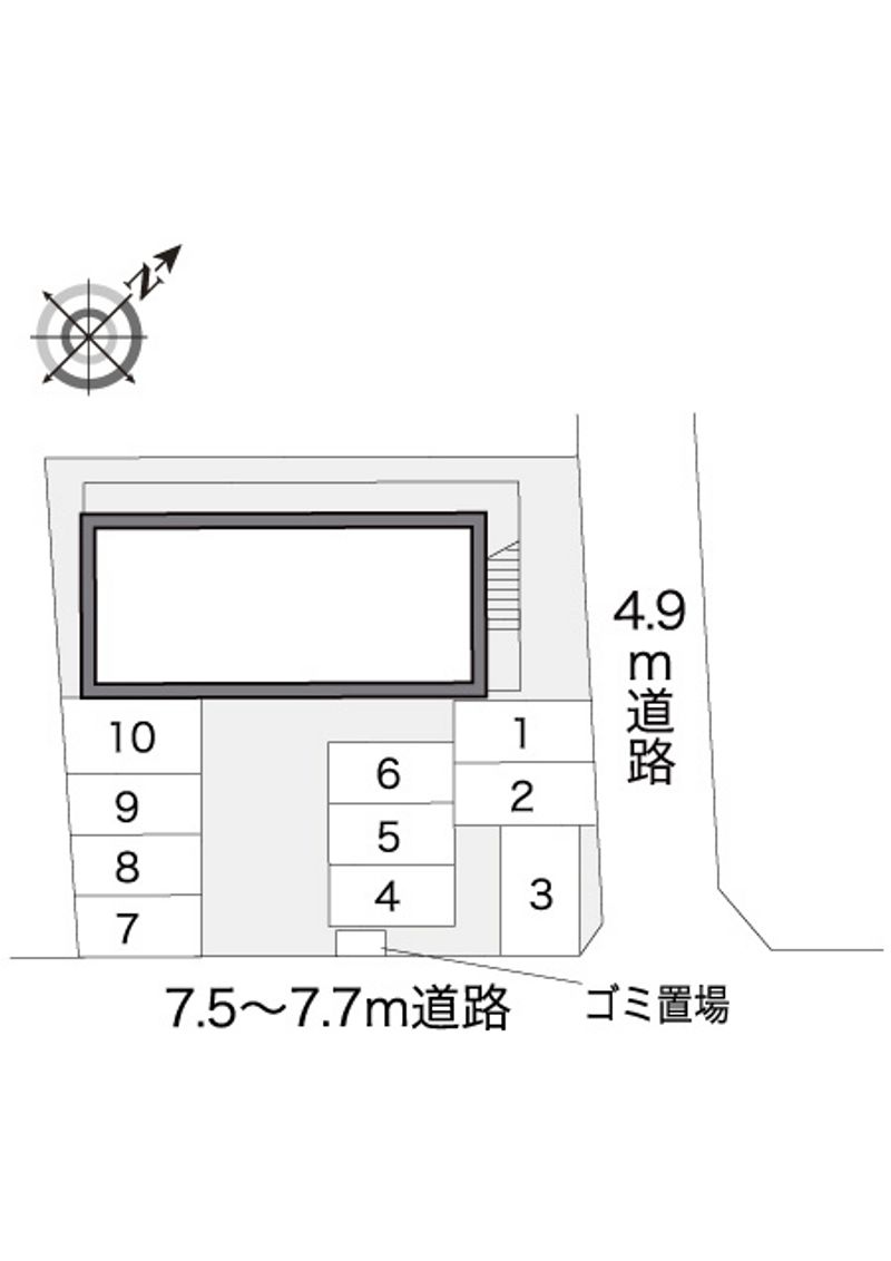 レオパレス三方原 配置図