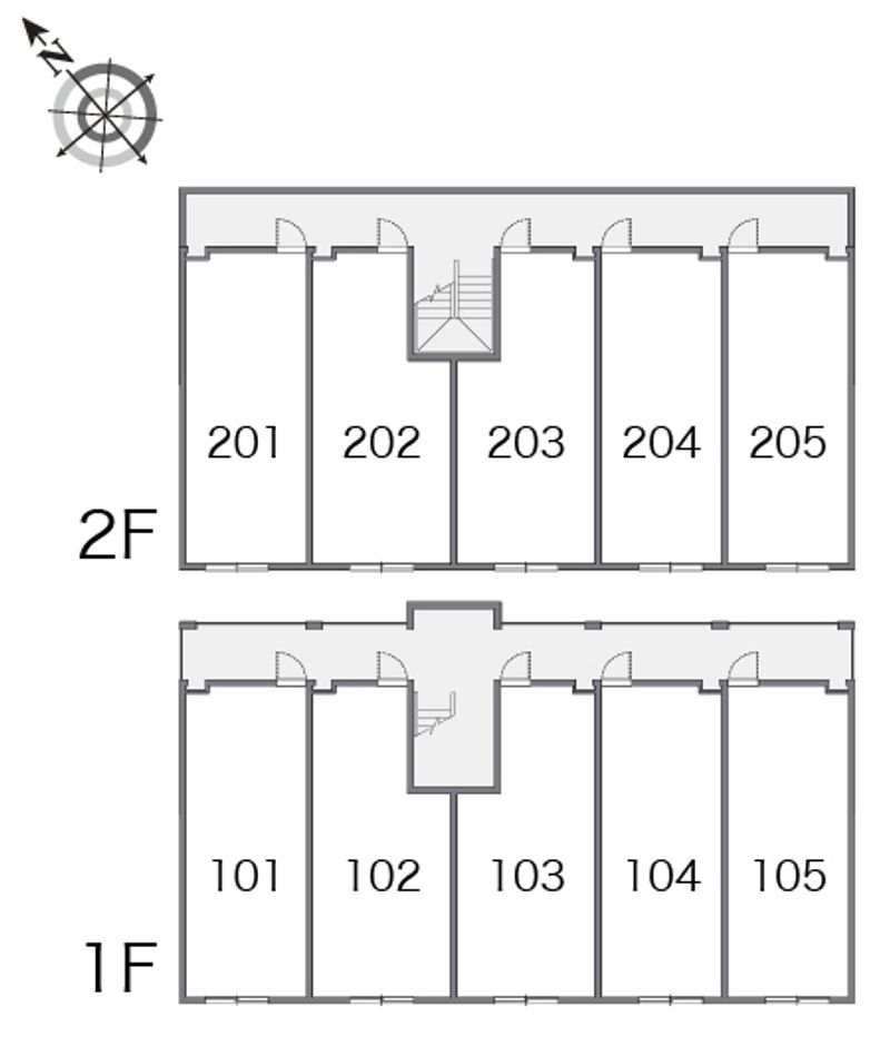 レオパレス湯澤平 間取り配置図