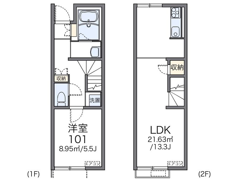 レオネクストオ　モンターニュＢ 間取図