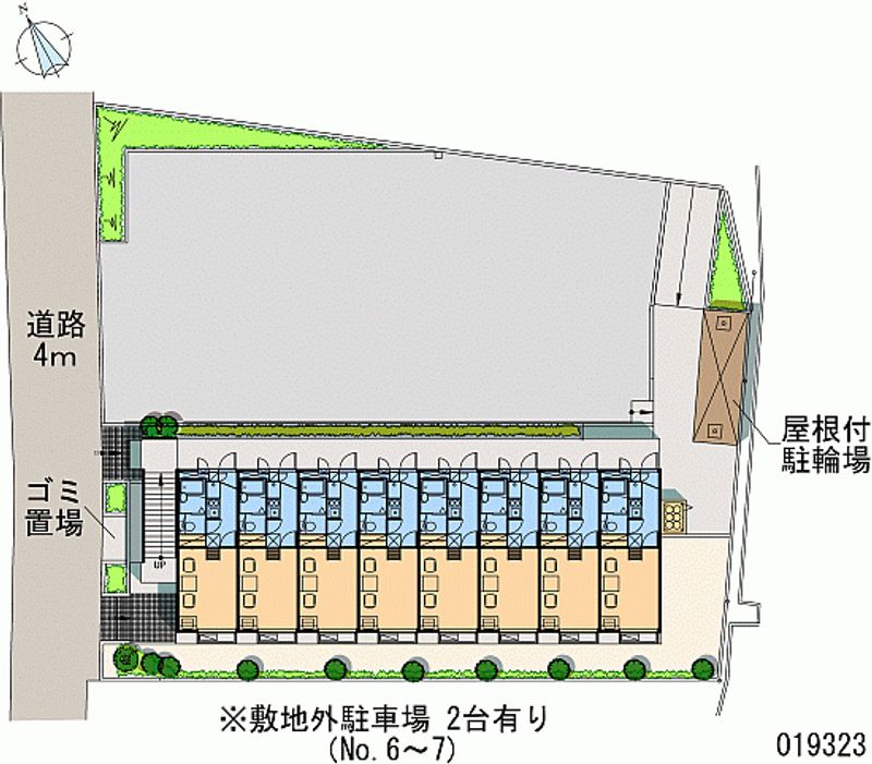 レオパレスガーデニア横浜 区画図