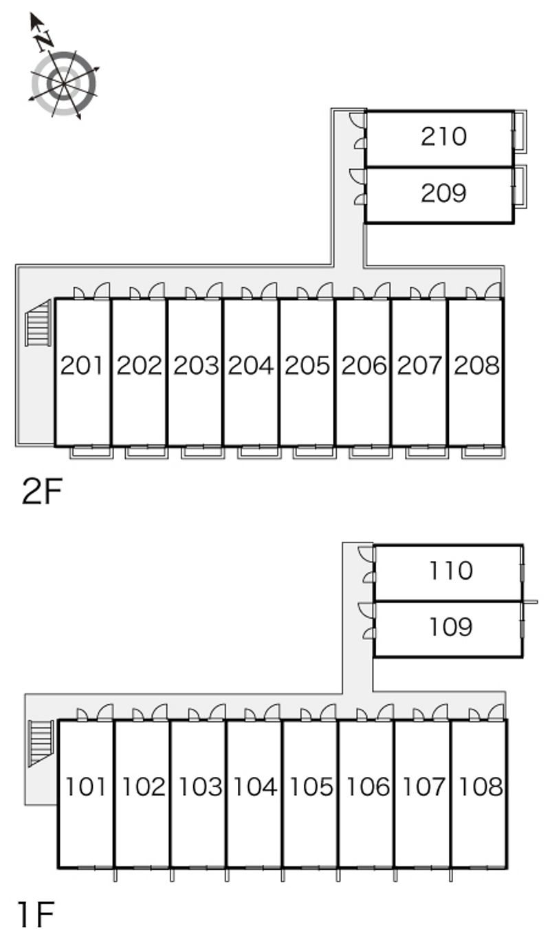 レオパレス立場 間取配置図