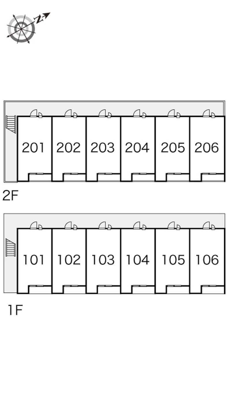 レオパレスエスピナカⅢ 間取配置図