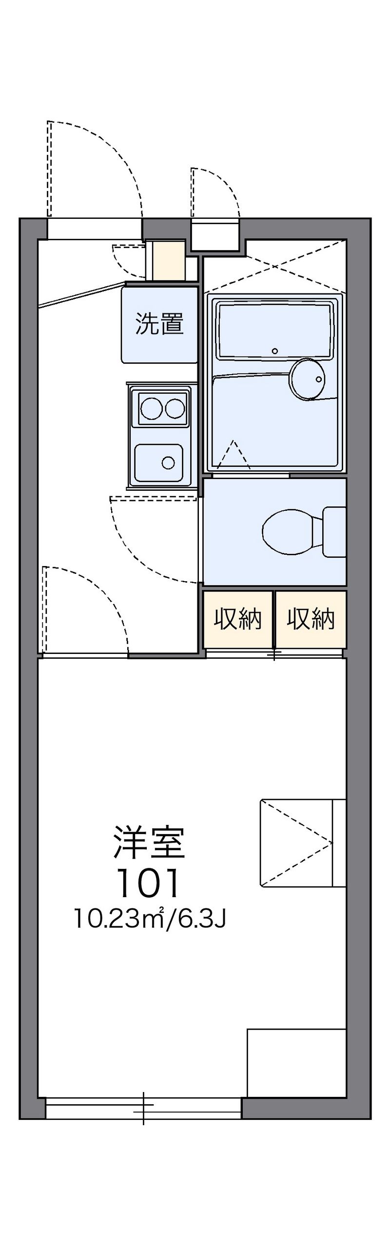 レオパレスＮＯＧＡＭＩ　Ⅱ 間取図