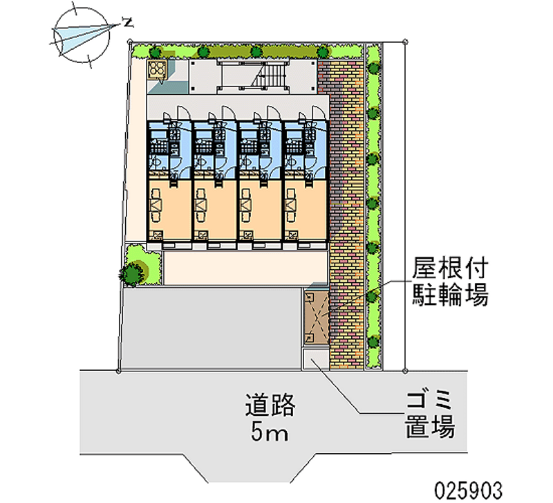 レオパレス緑ヶ丘 区画図