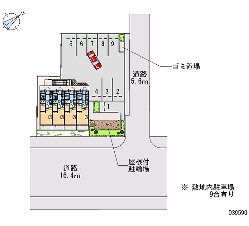 39590 bãi đậu xe hàng tháng