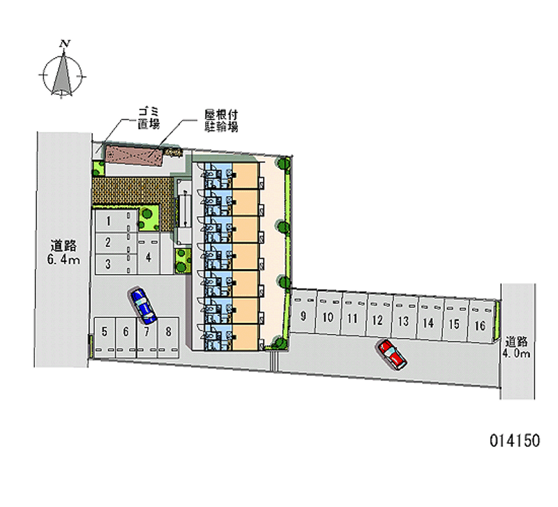 レオパレスセレネ 月極駐車場