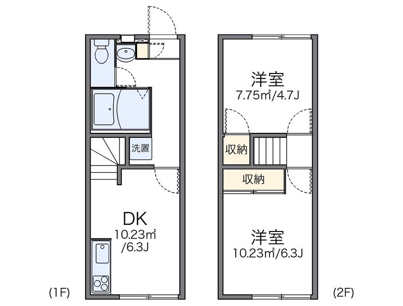 レオパレスソレイユ　エスト 間取図