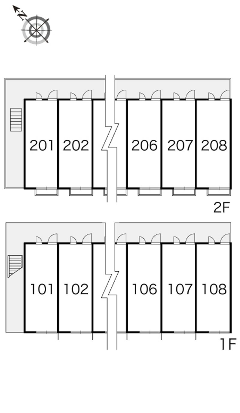レオパレス愛宕 間取配置図