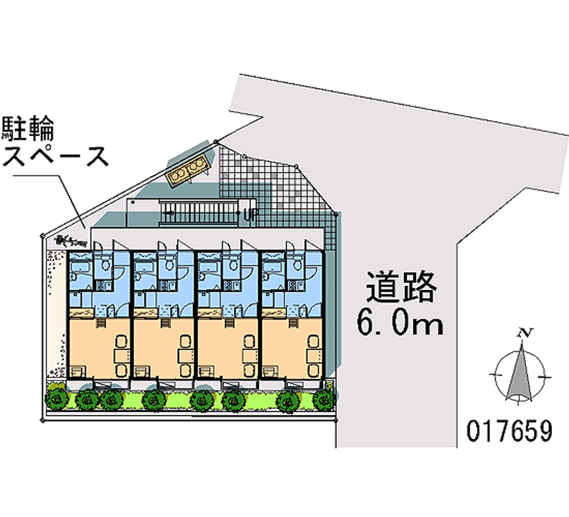 レオパレスフローラ 区画図
