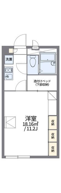 レオパレス福岡Ｃ 間取り図