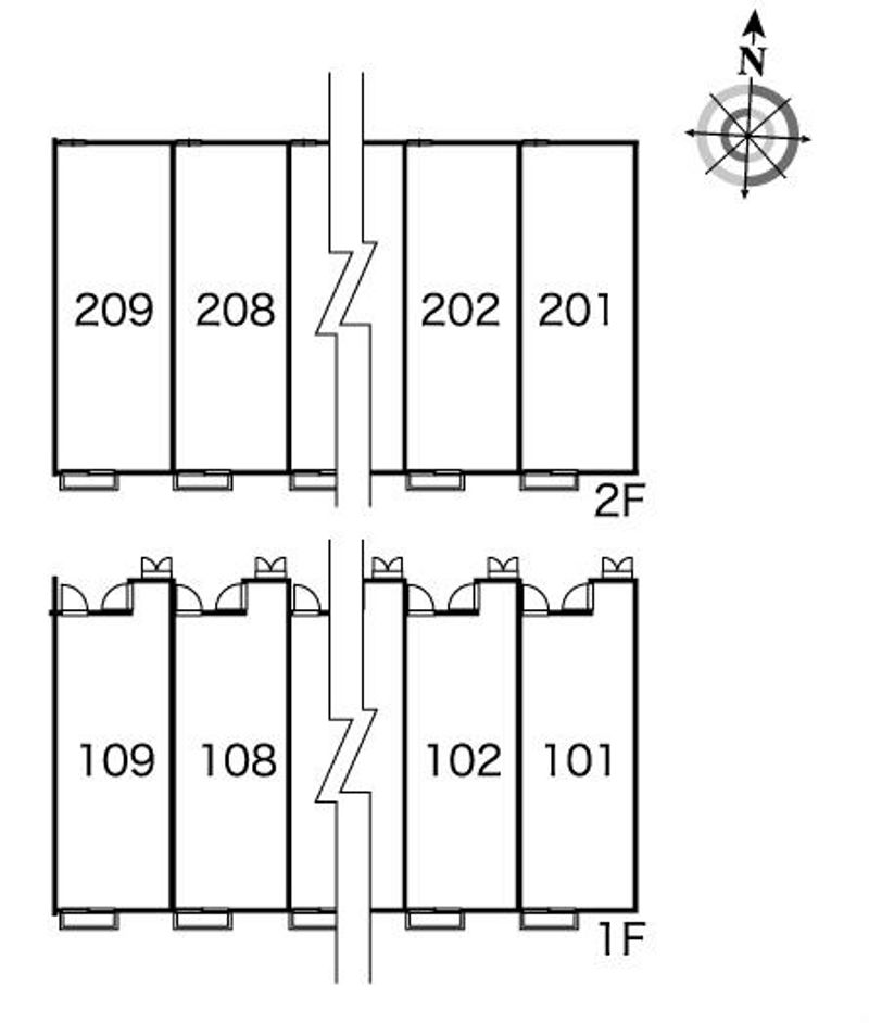 レオパレスＳ　Ｋ　Ｔ 間取配置図