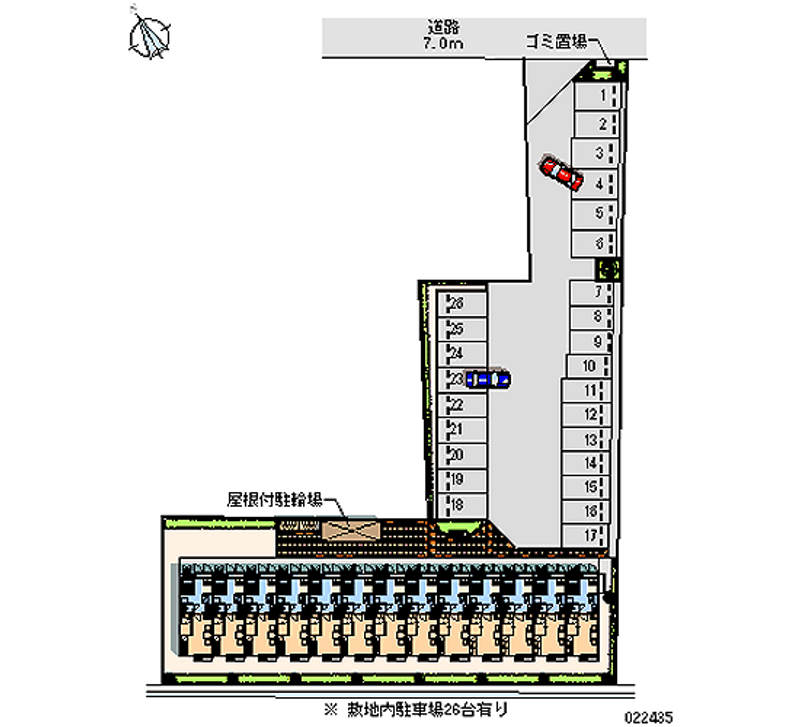 22435 bãi đậu xe hàng tháng