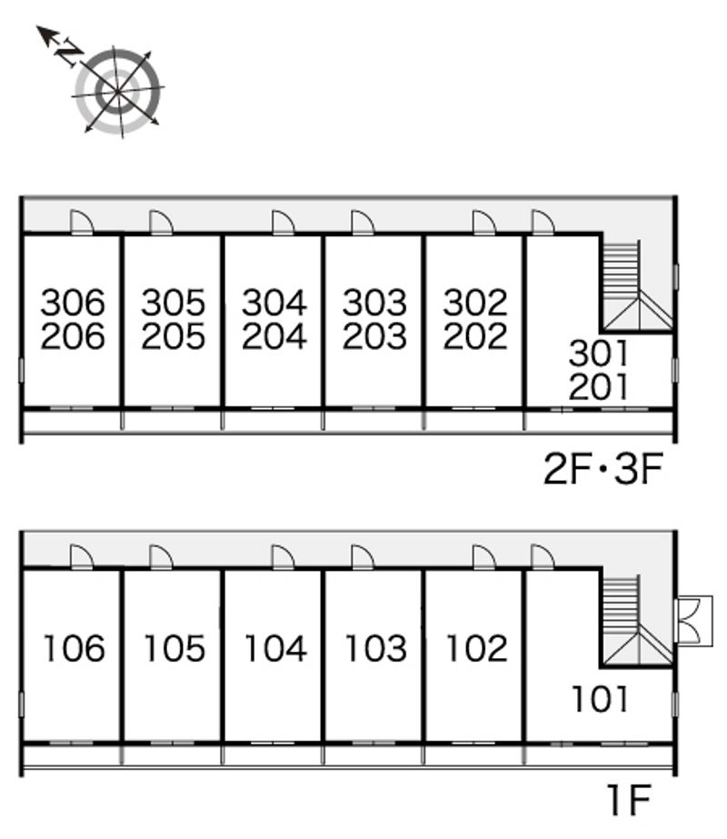 レオパレスセジュールⅡ 間取配置図