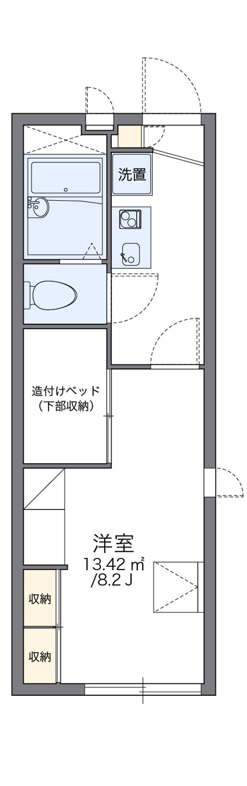 レオパレスシャローム 間取図