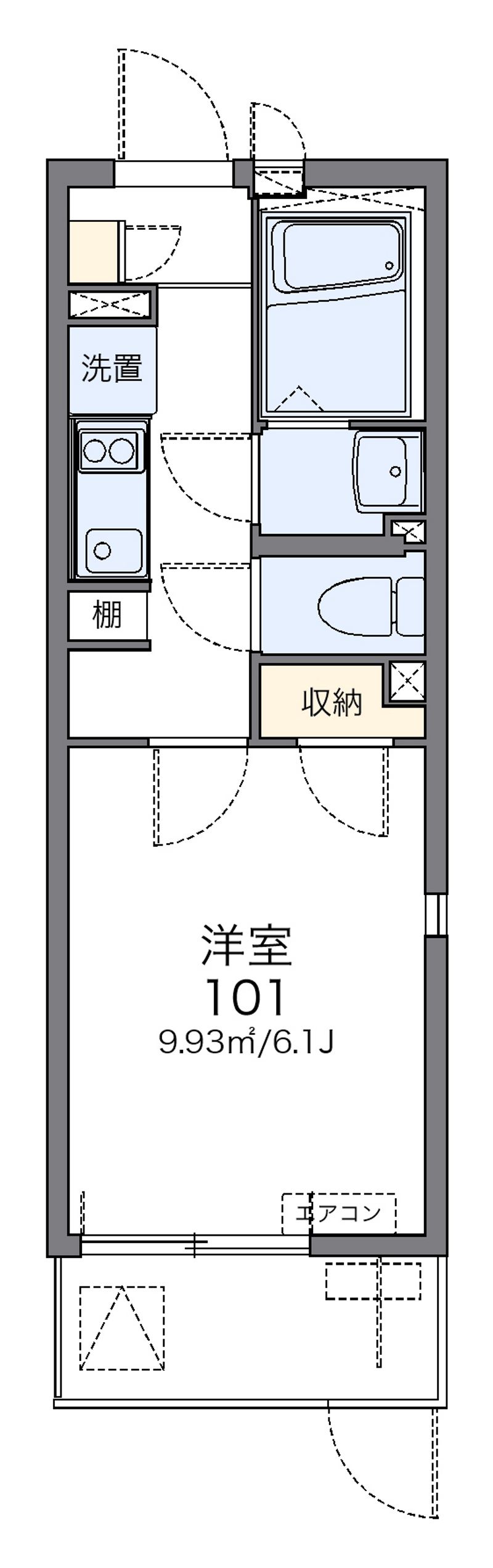 レオネクストコナ＆ミルク 間取図