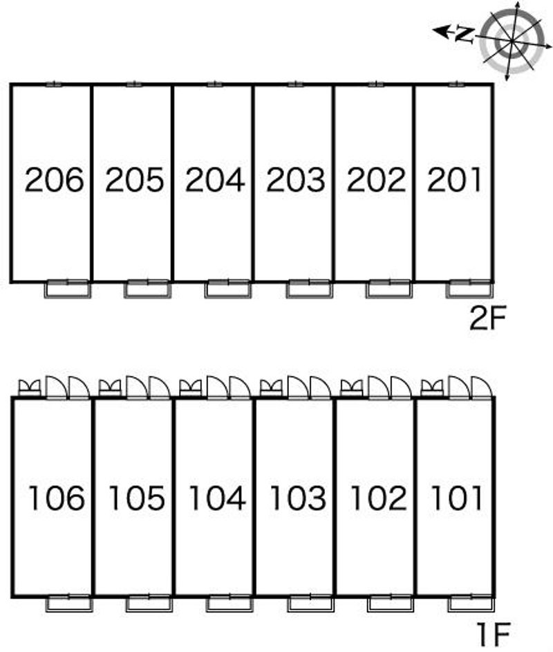 レオパレスさくらやま 間取配置図