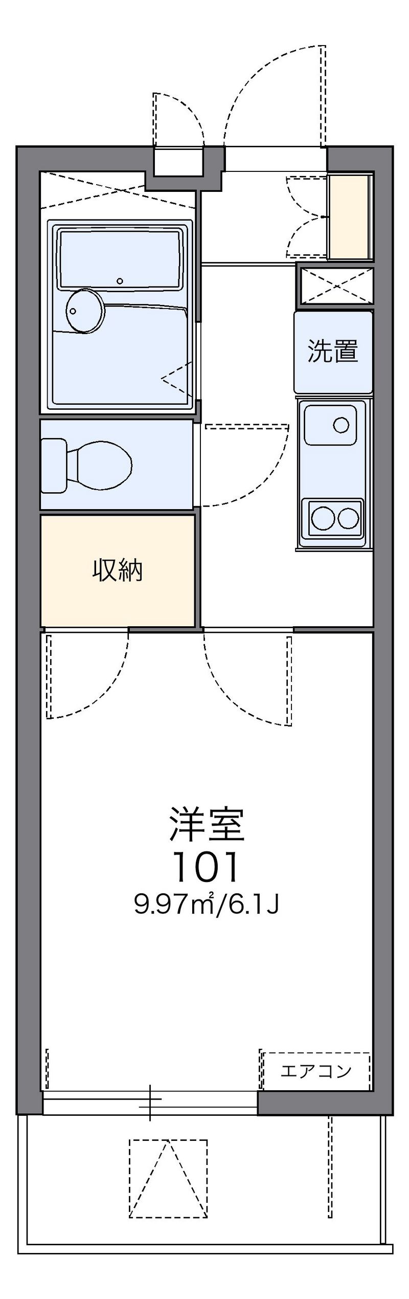 レオパレスシーズ 間取図