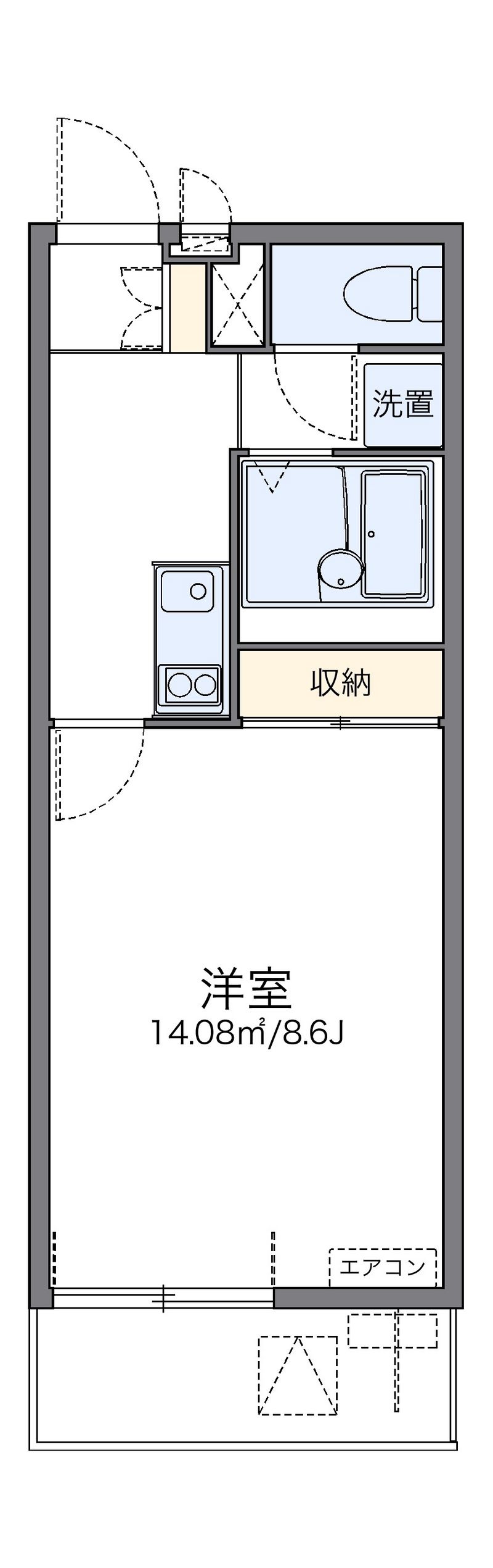 レオネクストＣａｒｐｅＤｉｅｍ 間取図