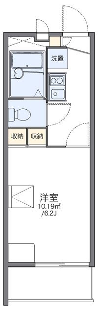 レオパレスニュー千葉ハイツ　Ｂ 間取り図