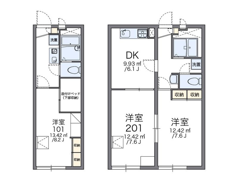 レオパレスエタップ 間取図