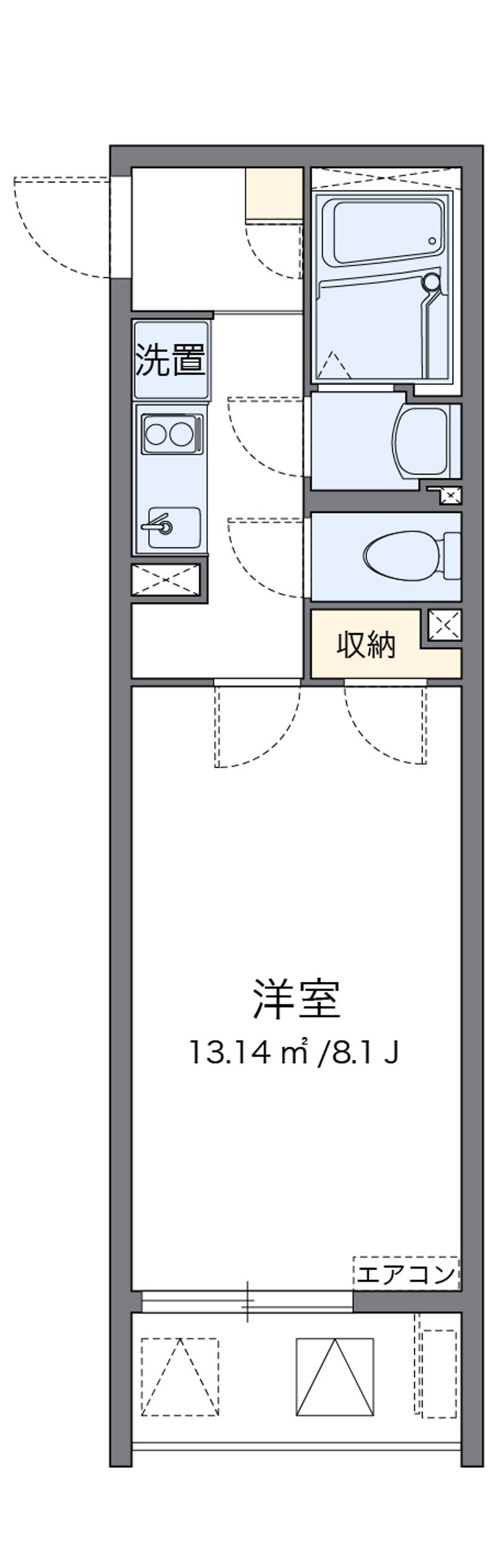 クレイノＫＯＥＭＯＮふじ 間取図