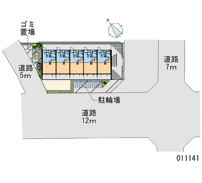 レオパレスレヴェルベールⅠ 区画図